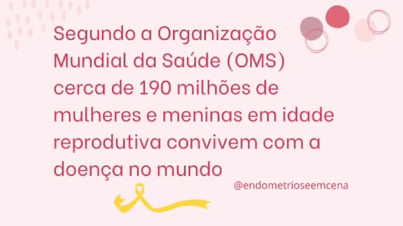 Segundo a OMS, cerca de 190 milhões de mulheres convivem com a endometriose no mundo