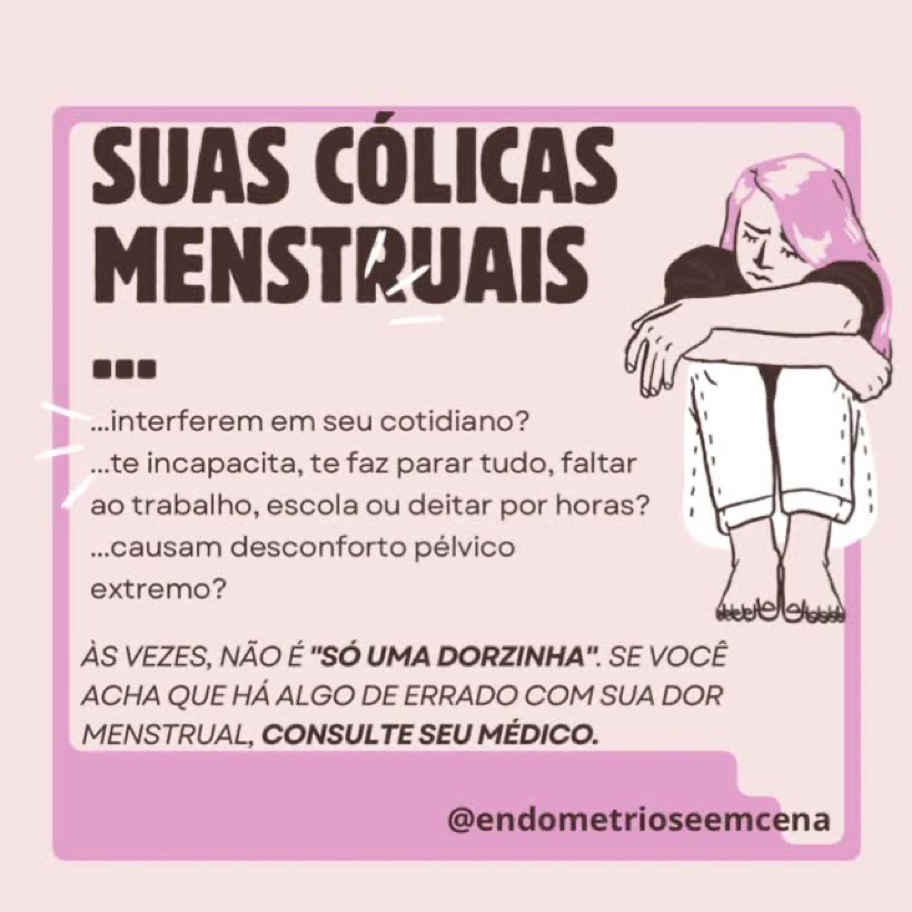 Suas cólicas menstruais interferem no seu cotidiano?